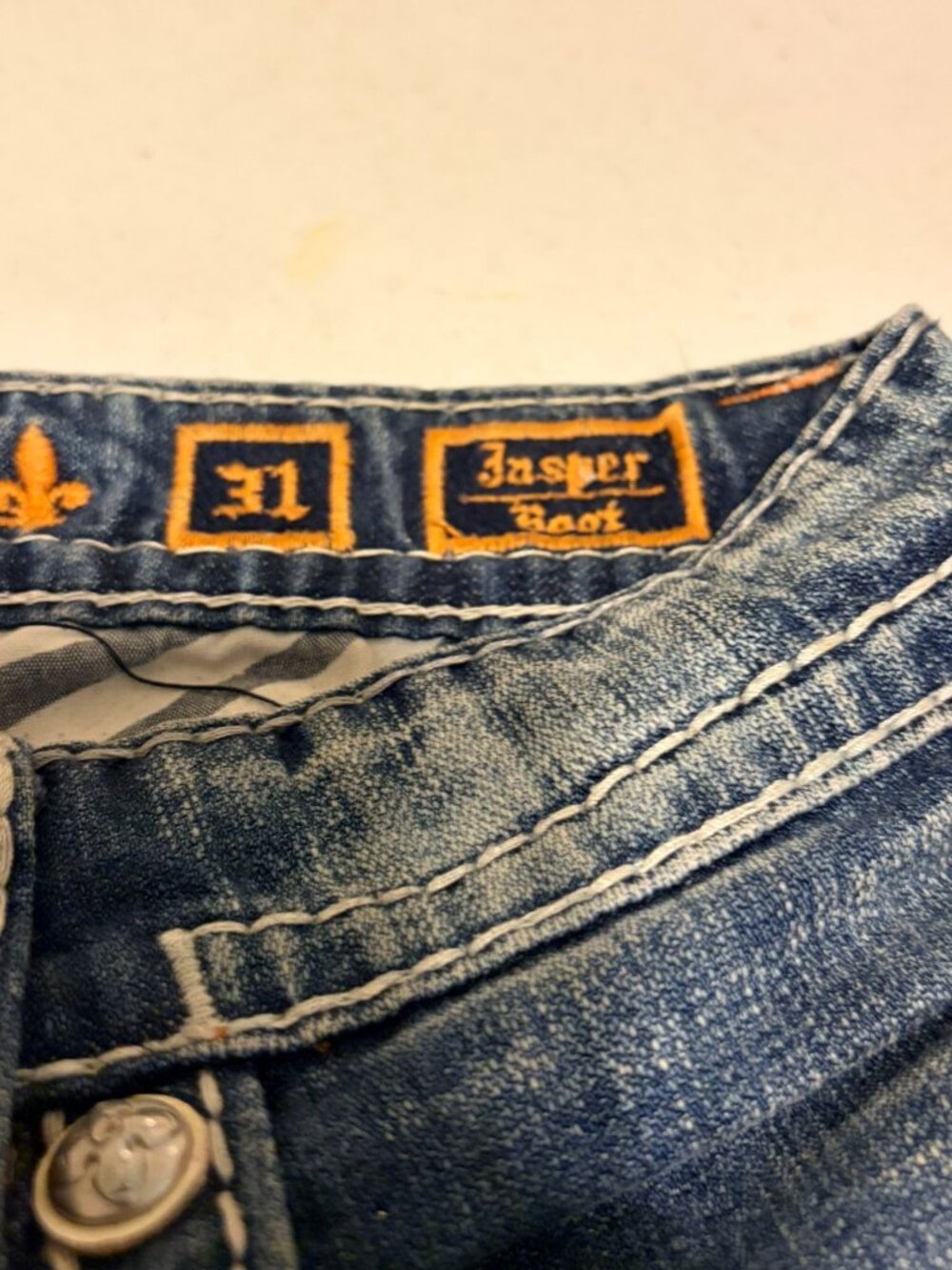 Men's Rock Revival Medium Wash Jasper Bootcut Jeans 31x32 31" Waist - Picture 3 of 5